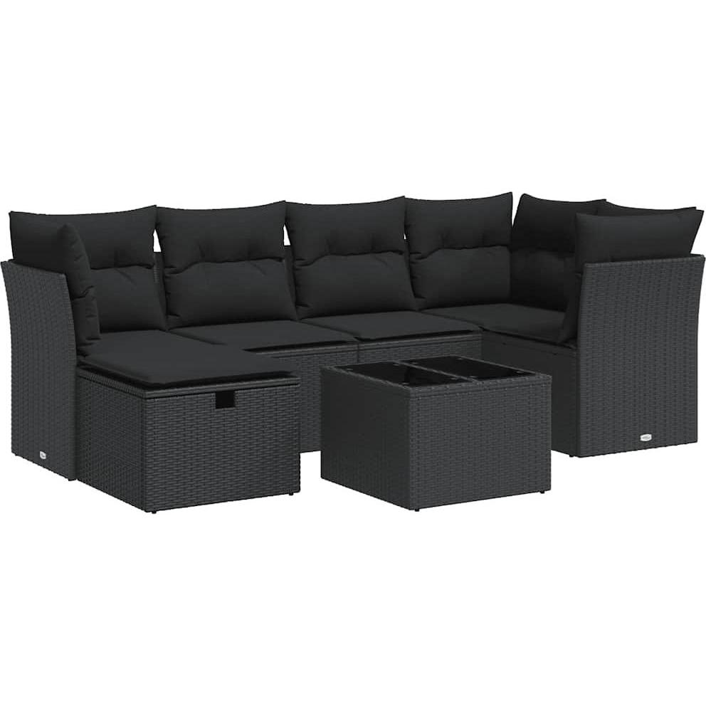 Thumbnail - VidaXL, Gartenlounge, 10-tlg. Garten-Lounge-Set mit Kissen