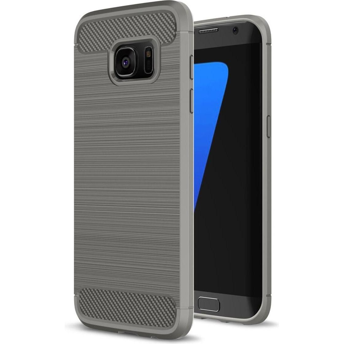 König Design Handyhülle für Samsung Galaxy S7 Edge Schutzcase Backcover Bumper Etuis Grau (Samsung Galaxy S7 Edge), Smar...