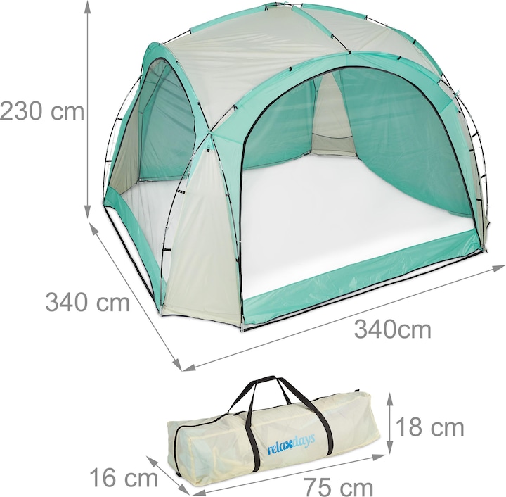 Produktbild Relaxdays Partyzelt (340 cm, 340 cm)