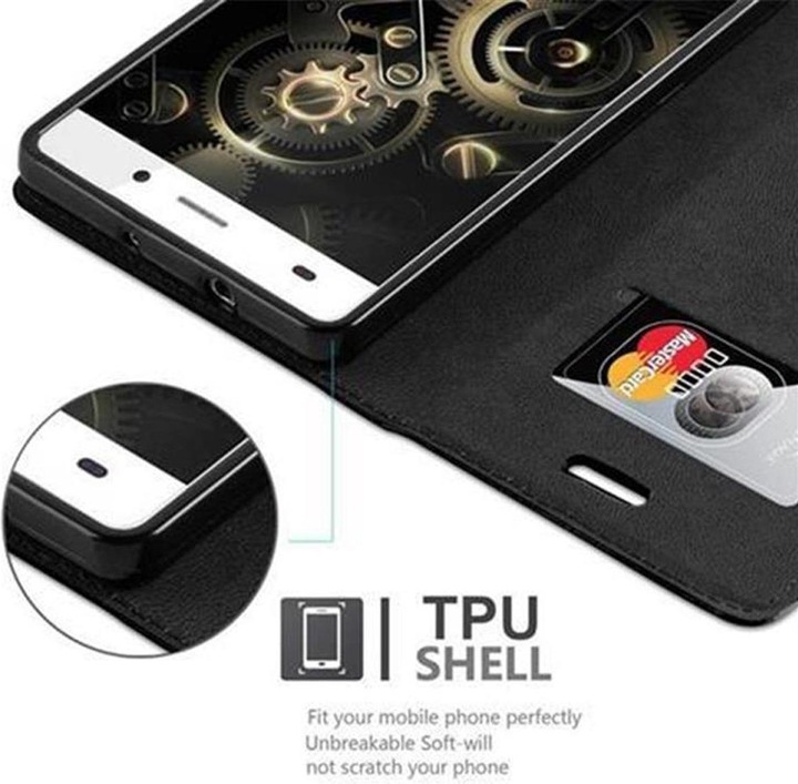 Produktbild Cadorabo Book Invisible Magnet Cover (Huawei P8 Lite)