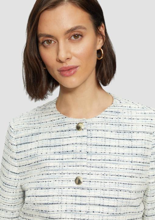 Immagine prodotto S.Oliver Indoor-Blazer Gefütterte Bouclé-Jacke mit Zierknöpfen (48)