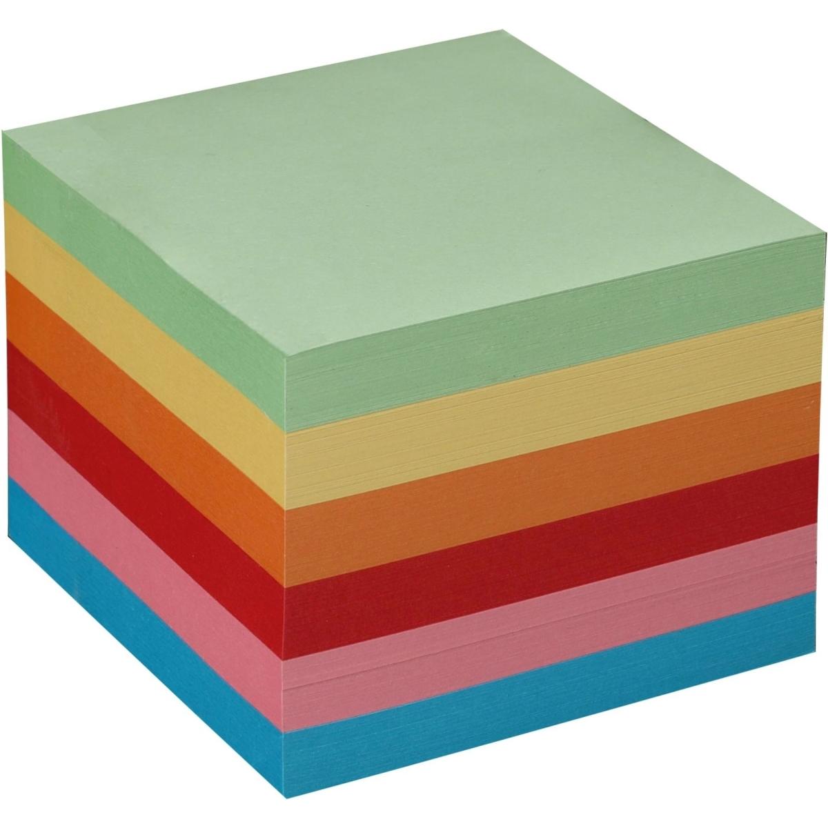 Metzger&Mendle, Haftnotiz, Zettelkasten-Ersatzeinlage 9x9cm ca. 700 Blatt farbig