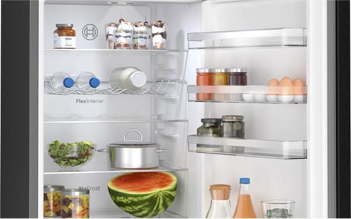 Image du produit Bosch Hausgeräte Série 4, Réfrigérateur-congélateur indépendant avec partie congélation en bas, 203 x 60 cm, inox (363 l)
