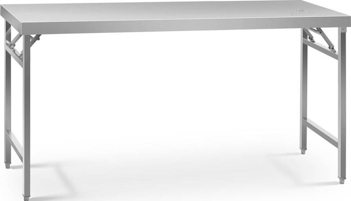 Produktbild Royal Catering Arbeitstisch Edelstahltisch Edelstahl klappbar höhenverstellbar 60x180cm 230 kg