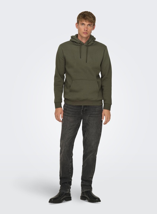 Produktbild Only & Sons Normal geschnitten Kapuze Sweatshirt Kapuzenpullover (L)