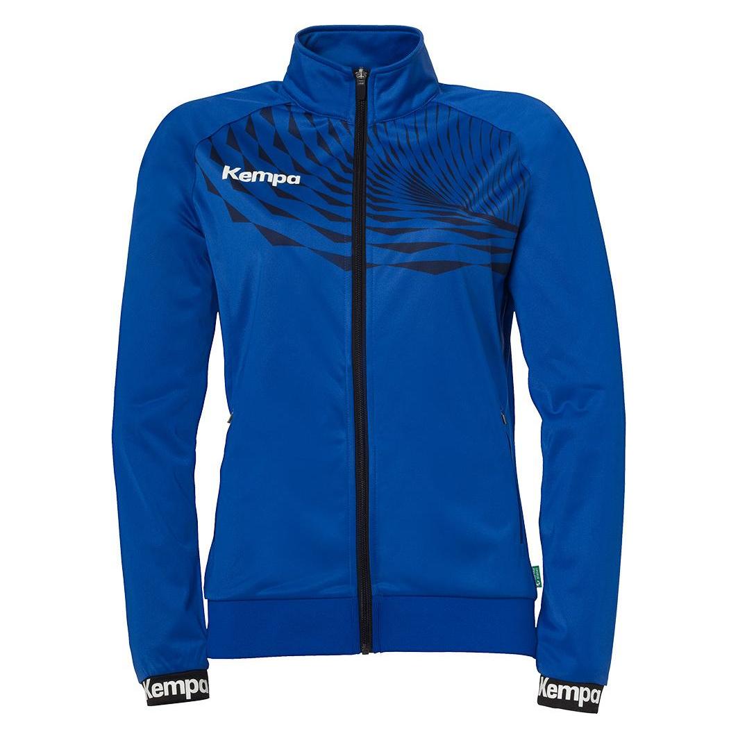 Kempa, Damen, Sportshirt, Wave 26 Poly Jacket Women (Xl), Blau, Xl