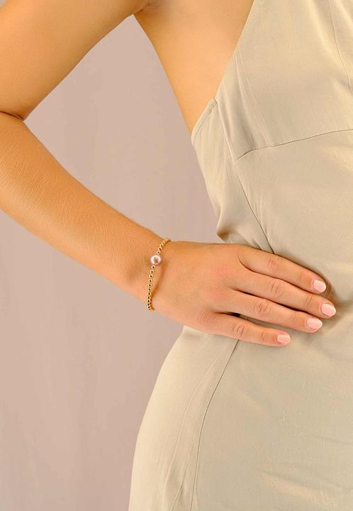 Immagine prodotto Muau Bracciale argento 925 perla d'acqua dolce 10-11mm (Argento 925)