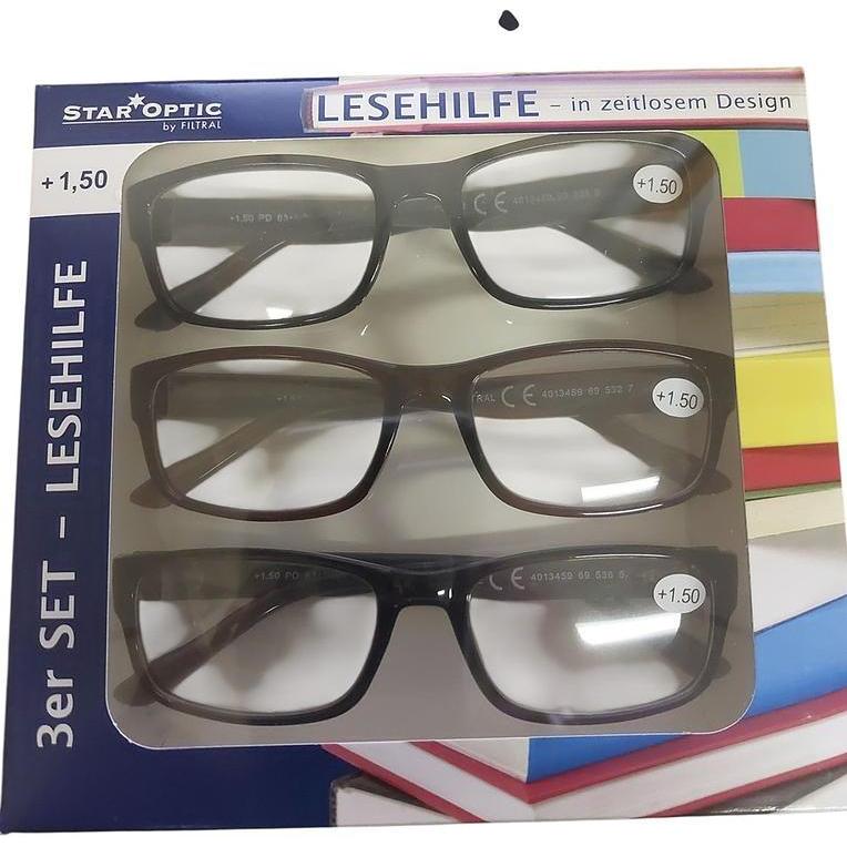 Staroptic Lesebrille 3-er Pack (+1.5) (62306099)