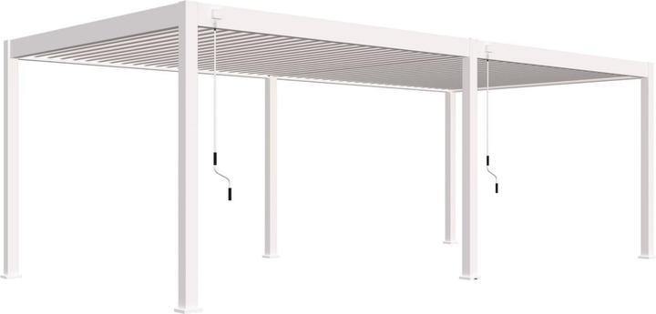 Produktbild Weide Pergola Deluxe Plus 3.6x7.2m mit Lamellendach Weiss (360 cm, 720 cm)