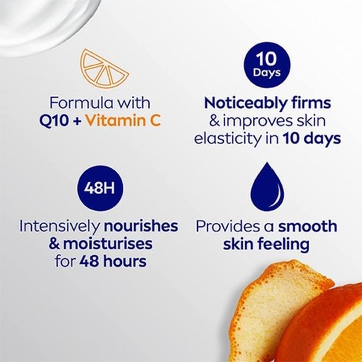 Productafbeelding NIVEA Q10 Firming Rich Body Lotion with Vitamin C 250ml (Lichaamslotion, 250 ml)
