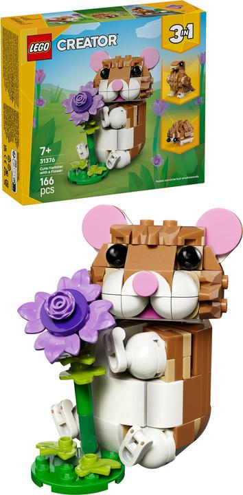 Image du produit LEGO Niedlicher Hamster mit Blume (31376, LEGO Creator Expert)