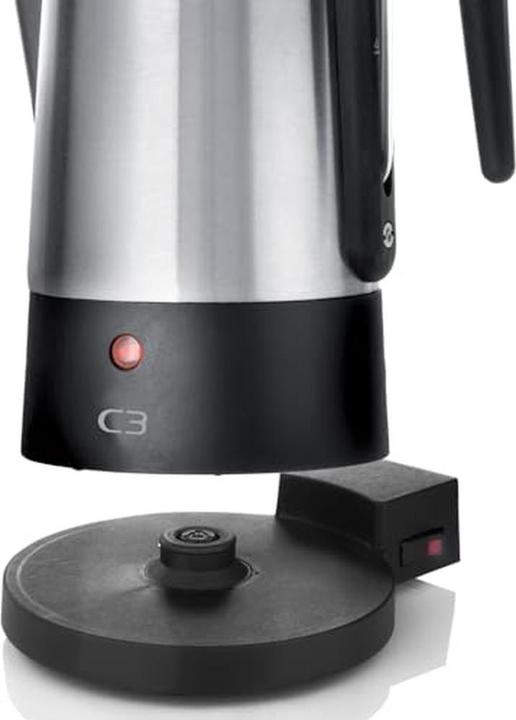 Actual product image C3 Design Eco - Elektrisk perkolator - 10 kopper - rustfrit stål