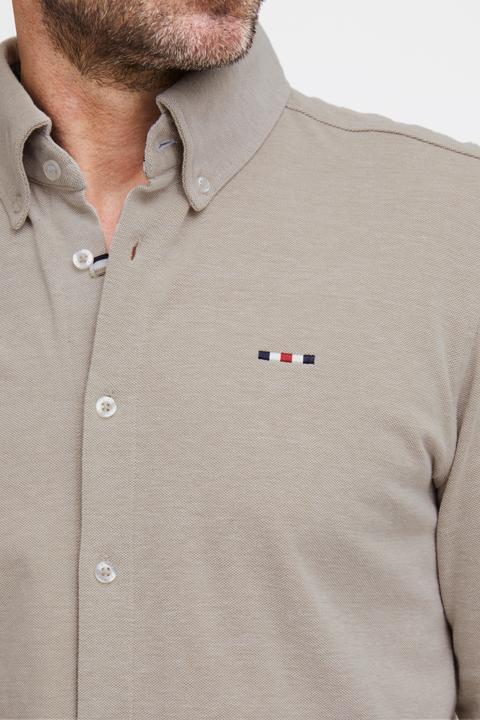 Produktbild FQ1924 FQSteven piqué knitted LS shirt 21900613 (XL)