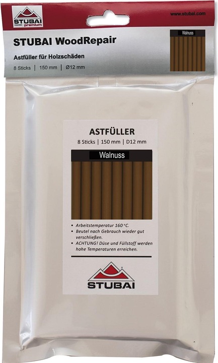 Actual product image Stubai WoodRepair compact bag, walnut, 8 sticks
