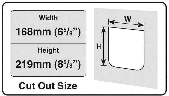 Image du produit Cat Mate 4-way locking cat flap, electromagnetic, white (Chatière magnétique)