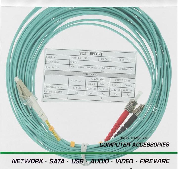 Immagine prodotto InLine Cavo LWL Duplex (CAT6, 15 m)