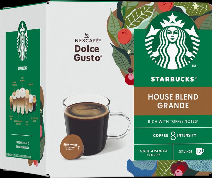 Actual product image Starbucks House Blend Grande by Nescafé Dolce Gusto Medium Roast (12 x Port.)