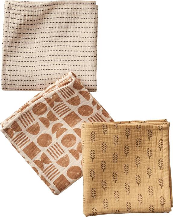 Image du produit Vertbaudet Lot de 3 langes pour bébé ETHNIC (70 cm, 70 cm)