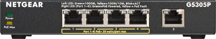 Productafbeelding Netgear GS305P-200PES (5 Havens)