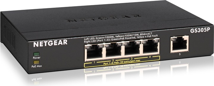 Productafbeelding Netgear GS305P-200PES (5 Havens)