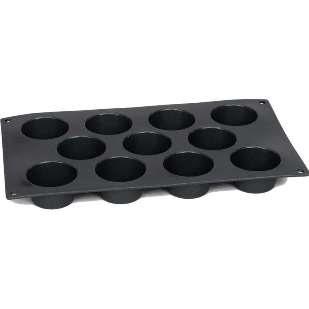 Patisse Set di moules à cupcakes avec picots décoratifs, Teglia + Stampi da forno, Nero