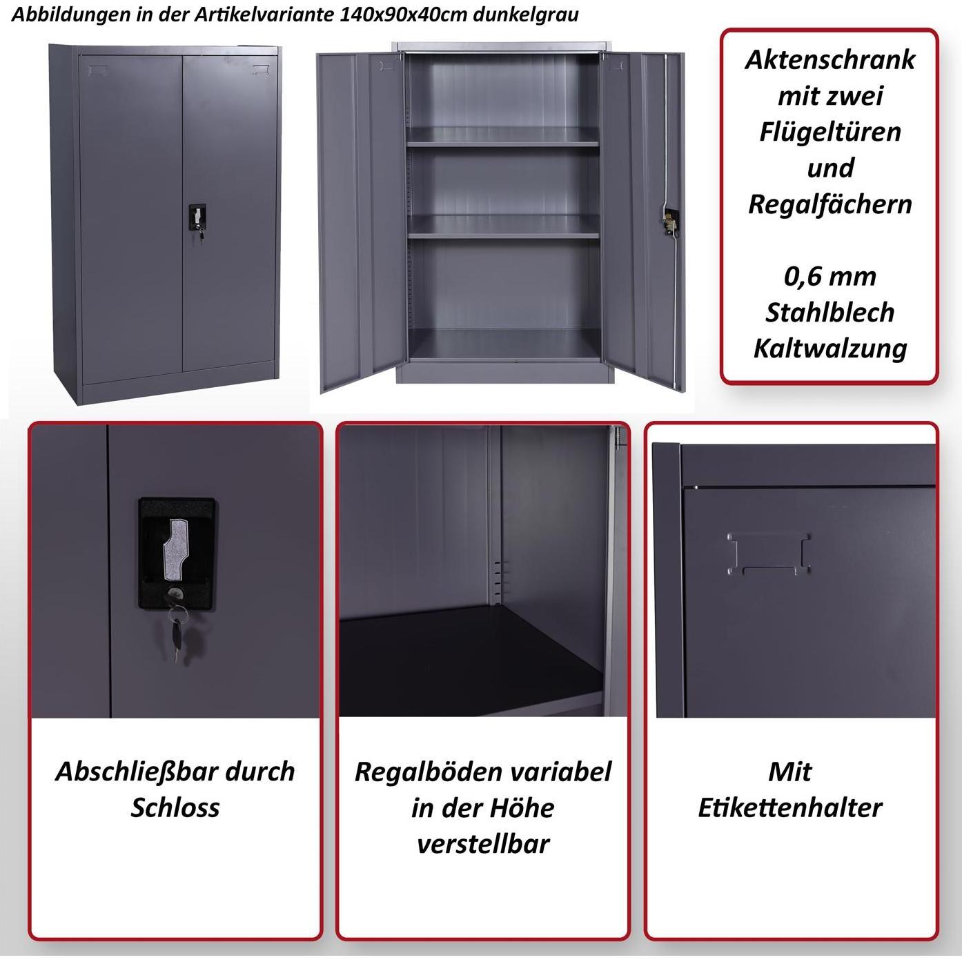 Thumbnail - MCW, Aktenschrank, H17 (140 x 90 x 40 cm)