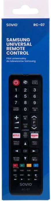 Image du produit Savio RC-07 Télécommande IR Boutons-poussoirs TV sans fil (Télécommande universelle, Miracast)