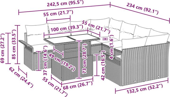 Produktbild vidaXL gartenmöbel