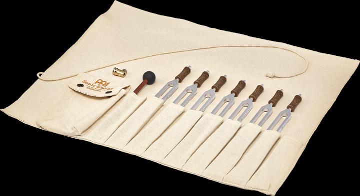 Actual product image Meinl Therapy Tunging Fork Rollup Chakra Set (Percussion)