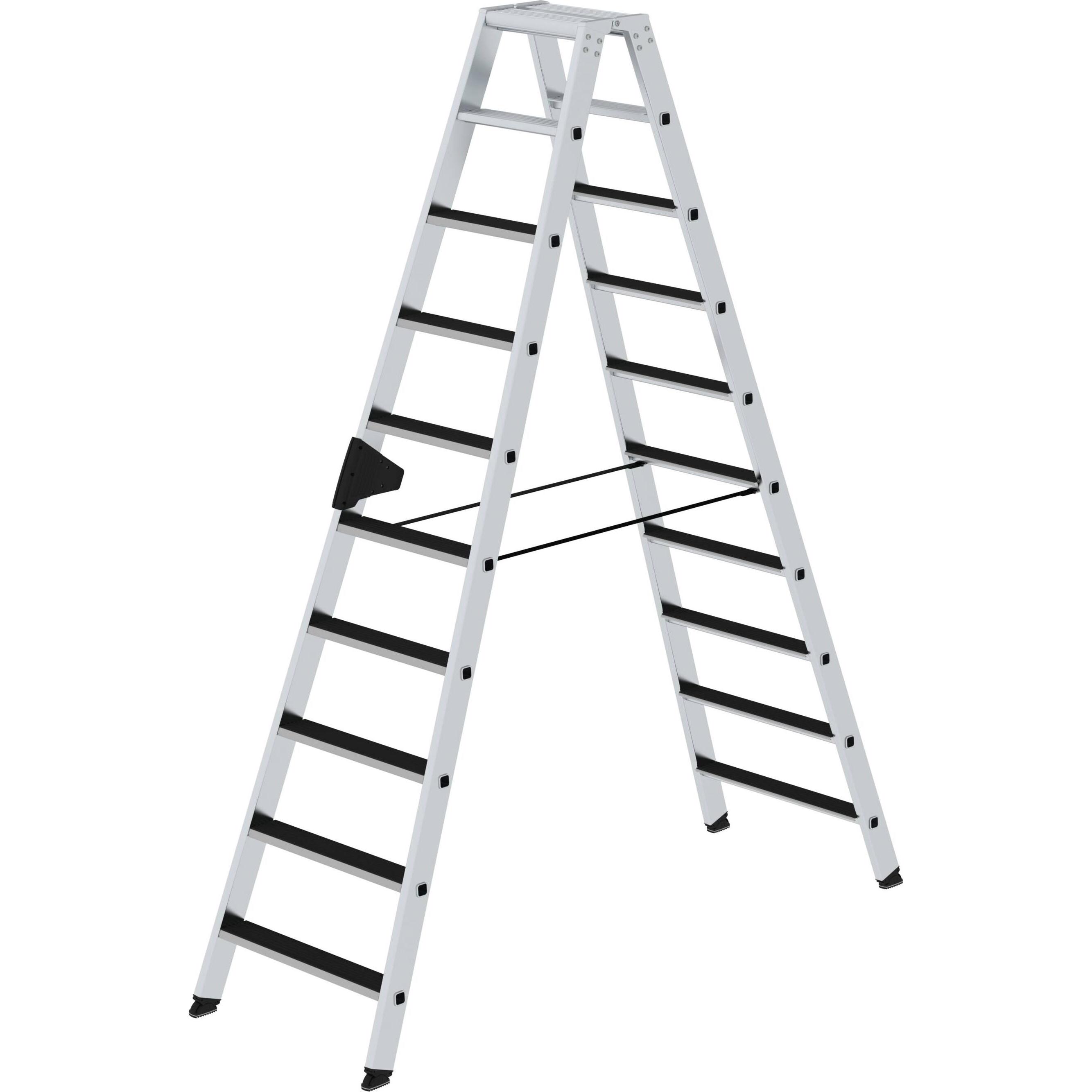 Munk, Scala a pioli, Scaletta con gradini, accesso bilaterale con clip-step 2x10 gradini (Scala doppia)