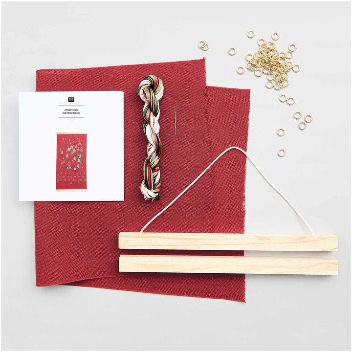 Actual product image Rico Design Embroidery pack "Advent calendar"