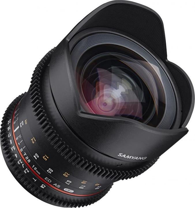 Actual product image Samyang 16mm T2.6 Sony E (Sony E, APS-C / DX, full size)