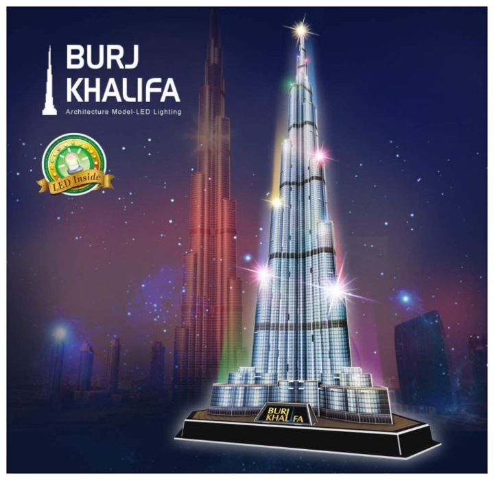 Actual product image Cubicfun Burj Khalifa (136 pieces)