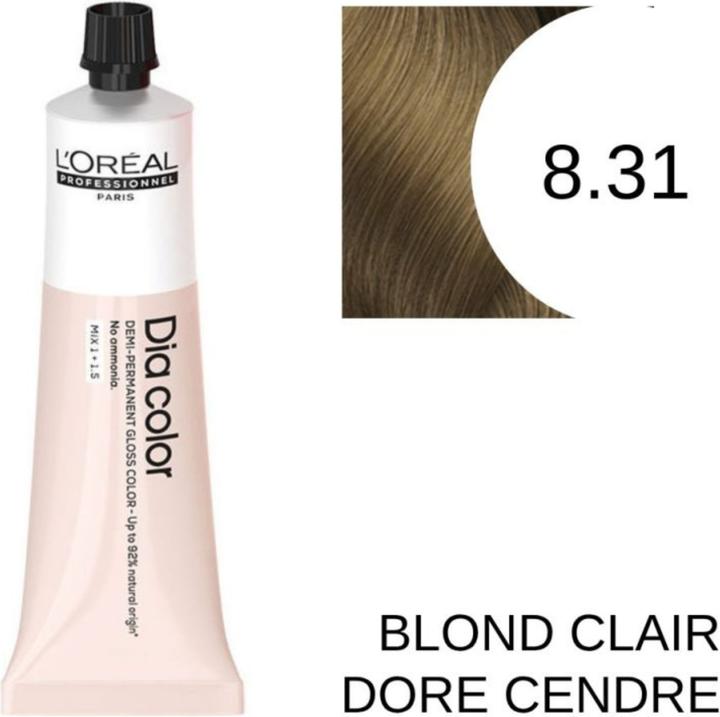 Produktbild L'Oréal Paris Loreal DIA Color 8,31 Hellblond Gold Asch 60 ml (8.31 hellblond gold asch)