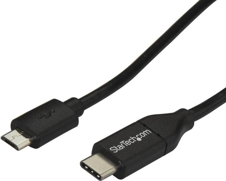 Produktbild StarTech USB 2.0 C auf Micro-B Kabel - 1m - USB-C zu Micro B Anschlusskabel (1 m, USB 2.0)