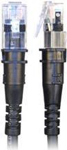 Produktbild PatchSee Patchkabel ThinPatch UTP CAT 6a schwarz 0,6m (U/UTP, CAT6a, 0.60 m)