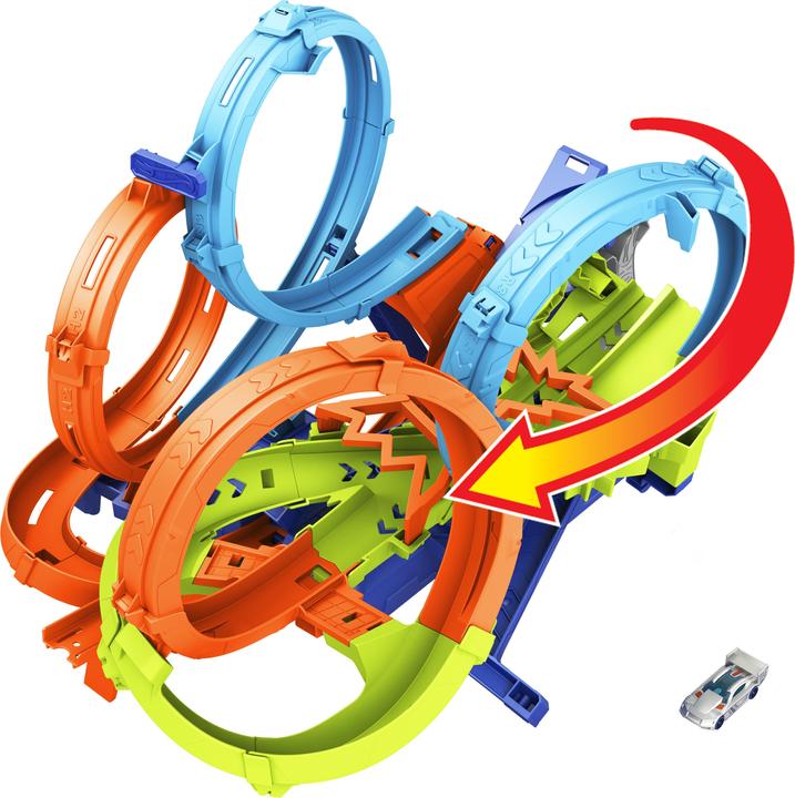 Hot Wheels Action 4 Loopings Crash danger