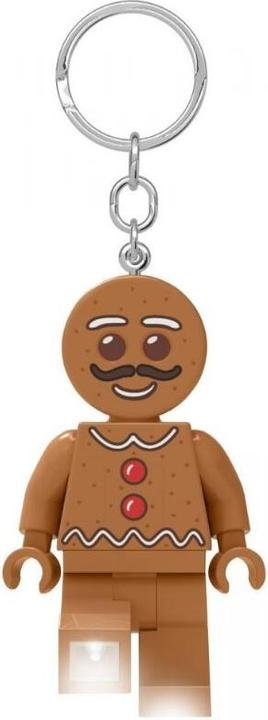 Actual product image Euromic LEGO - Keychain w/LED - Gingerbread Man (4006036-LGL-KE182H)