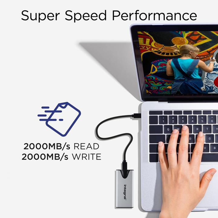 Actual product image 2tb Slimxpress Pro Portable SSD (2 TB)
