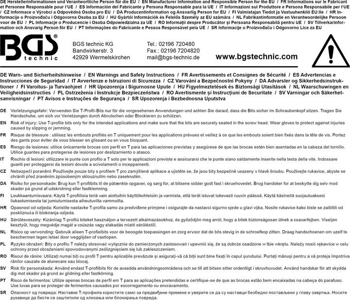 Produktbild BGS Bit-Einsatz Länge 200 mm Antrieb Innenvierkant 12,5 mm (1/2") T-Profil (für Torx) T45 (Innenvierkant)