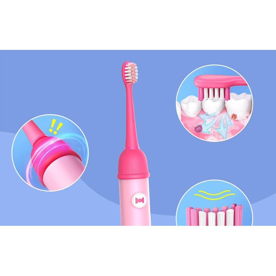 Thumbnail - Bitvae, Elektrische Zahnbürste, Sonic toothbrush with app for kids, tips set BVK7S (blue) (Schallzahnbürste)