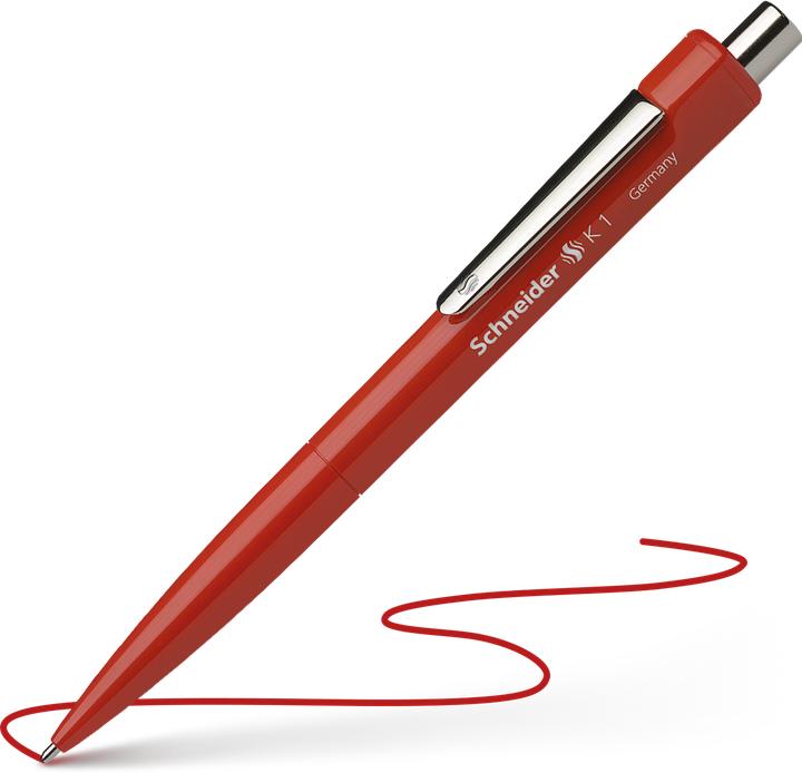 Image du produit Schneider Stylo à bille K 1 0,5mm rouge indélébile Couleur du corps : rouge (Rouge, 1 x)