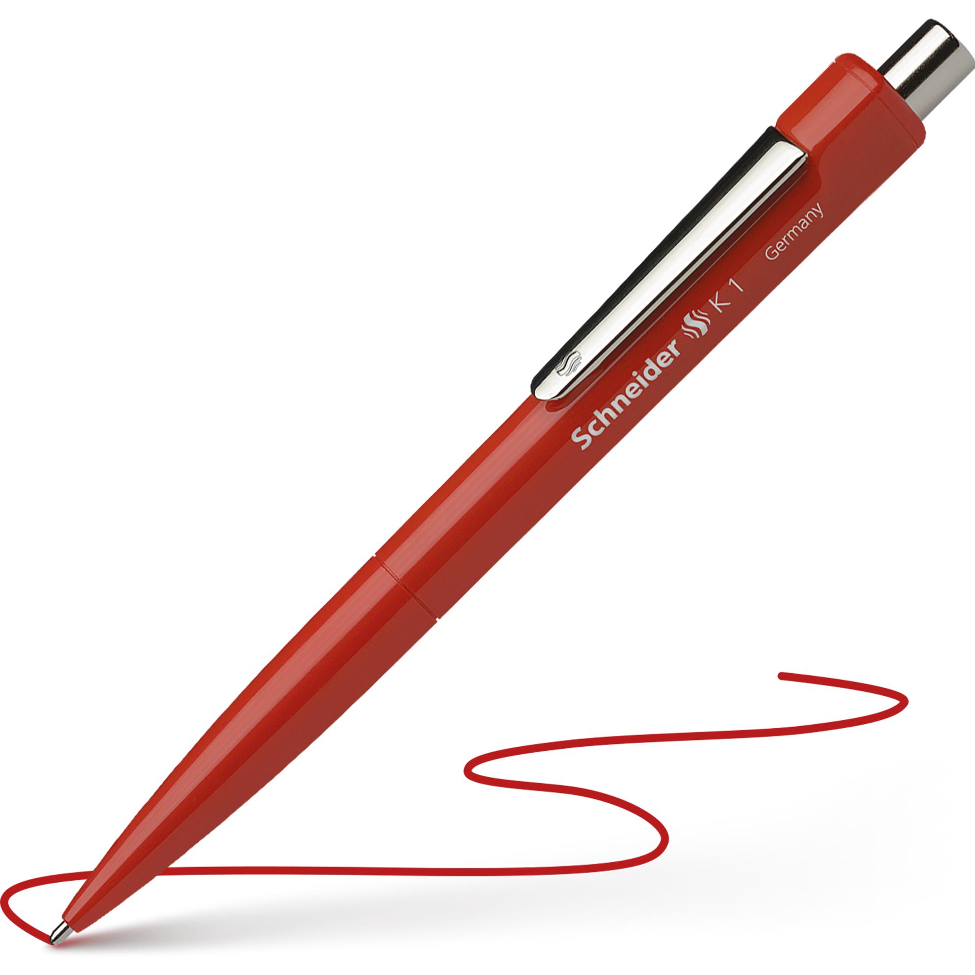 Thumbnail - Schneider, Schreibstifte, Kugelschreiber K 1 0,5mm rot dokumentenecht Farbe des Schaftes: rot (Rot, 1 x)