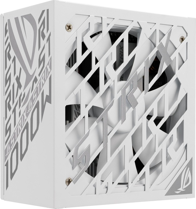Produktbild ASUS ROG Strix 1000P White Gaming Netzteil, 80+ Platinum, Modular, 135 mm Lüfter (1000 W)