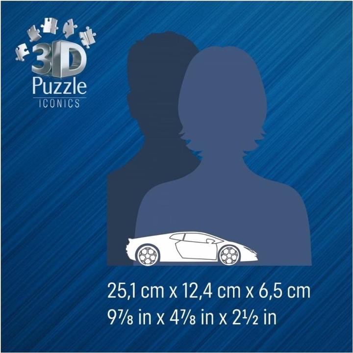 Produktbild Ravensburger 3D Puzzle Iconics: Lamborghini Huracán Evo orange / 108 Teile / ab: 8 Jahren (108 Teile)