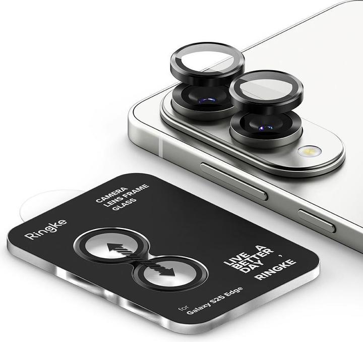 Produktbild Ringke Tech-Protect Quick Set+ Panzerglas für Samsung Galaxy S25 Edge - Klar (2 Stück, Samsung Galaxy S25 Edge)