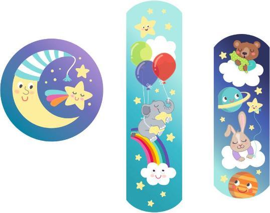 Actual product image Plasters Little Cuddly Heroes Luminous
