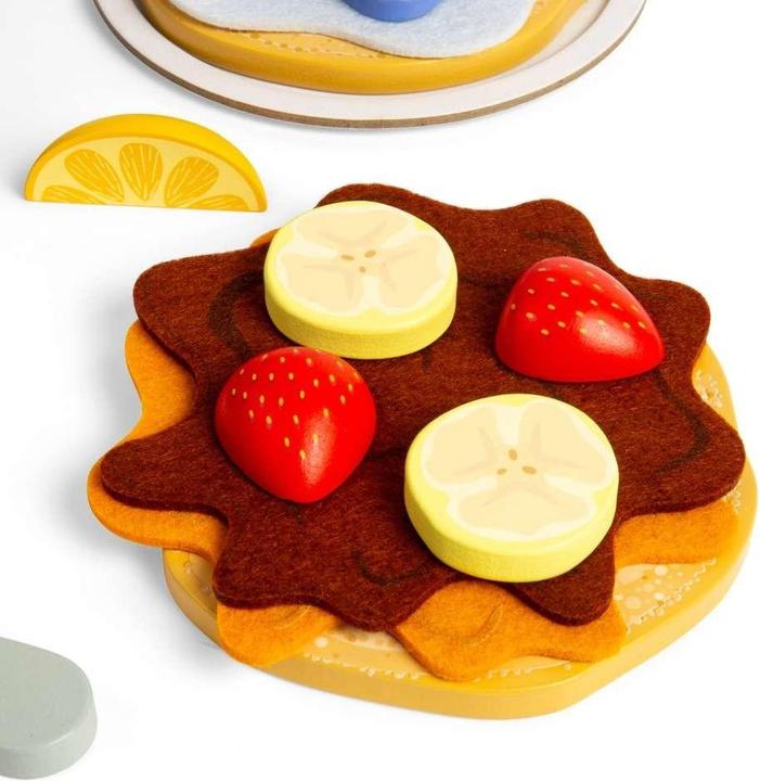 Produktbild Bigjigs Holz-Pfannkuchen-Spielset, 16-tlg.