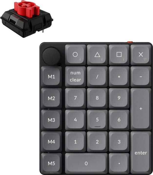 Produktbild Keychron Tastierino Numerico Wireless K0 Max QMK (Nummernblock, Kabelgebunden, Kabellos)