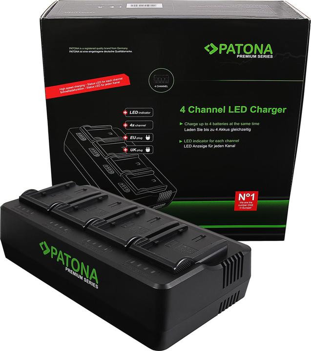 Actual product image Patona Premium 4-f??h fan for Panasonic VW-VBD29 VW-VBD58 VW-VBD78 AJ-PX298MC HDC-MDH2GK AJ-HP (Camera battery charger)